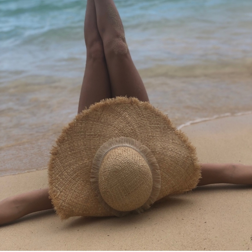Nwt Express Straw Floppy Hat - Picture 2 of 13